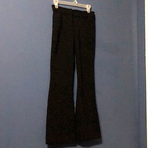 Black pants with slight flare